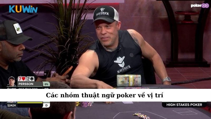 Các nhóm thuật ngữ poker về vị trí